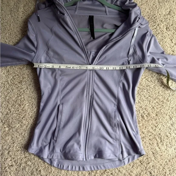 90 Degree By Reflex Light Purple Zip-Up Jacket stretchy - Picture 2 of 7
